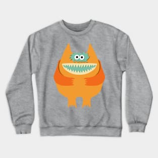 Vintage Nauga Stuffed Animal Cute Monster Throwback product Crewneck Sweatshirt